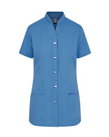 WOMEN'S HEALTHCARE TUNIC UNIFORM WITH CONCEALED ZIP & MOCK BUTTON