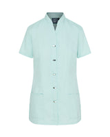 WOMEN'S HEALTHCARE TUNIC UNIFORM WITH CONCEALED ZIP & MOCK BUTTON
