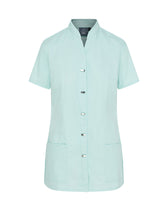 WOMEN'S HEALTHCARE TUNIC UNIFORM WITH CONCEALED ZIP & MOCK BUTTON