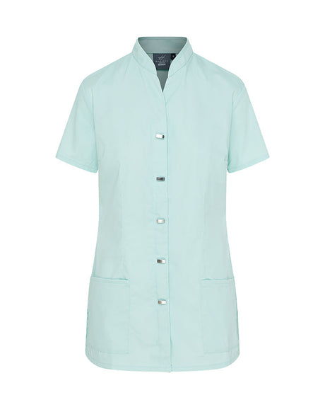 WOMEN'S HEALTHCARE TUNIC UNIFORM WITH CONCEALED ZIP & MOCK BUTTON