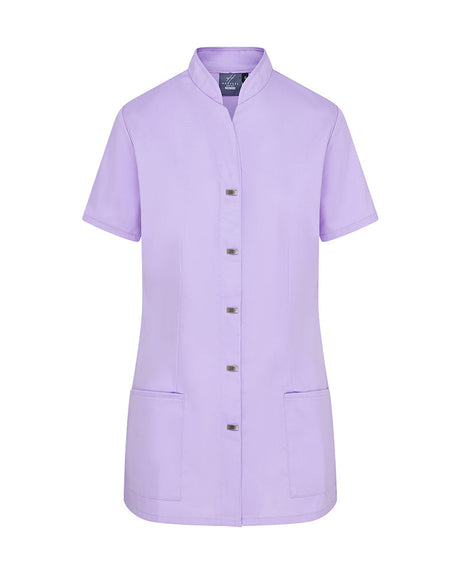 WOMEN'S HEALTHCARE TUNIC UNIFORM WITH CONCEALED ZIP & MOCK BUTTON