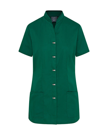 WOMEN'S HEALTHCARE TUNIC UNIFORM WITH CONCEALED ZIP & MOCK BUTTON