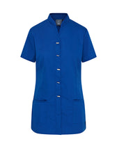 WOMEN'S HEALTHCARE TUNIC UNIFORM WITH CONCEALED ZIP & MOCK BUTTON