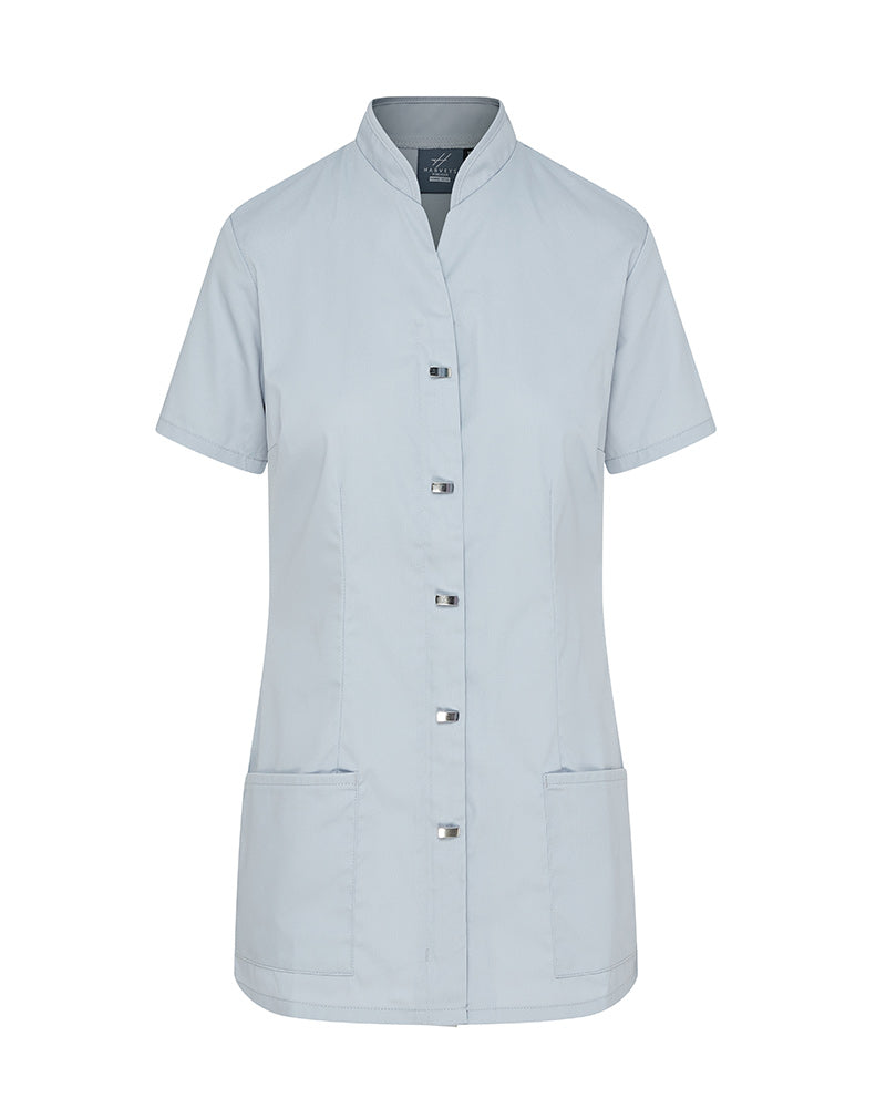 WOMEN'S HEALTHCARE TUNIC UNIFORM WITH CONCEALED ZIP & MOCK BUTTON