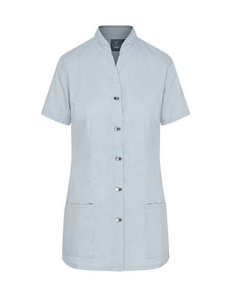WOMEN'S HEALTHCARE TUNIC UNIFORM WITH CONCEALED ZIP & MOCK BUTTON