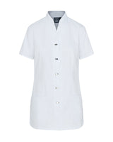 WOMEN'S HEALTHCARE TUNIC UNIFORM WITH CONCEALED ZIP & MOCK BUTTON