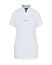 WOMEN'S HEALTHCARE TUNIC UNIFORM WITH CONCEALED ZIP & MOCK BUTTON