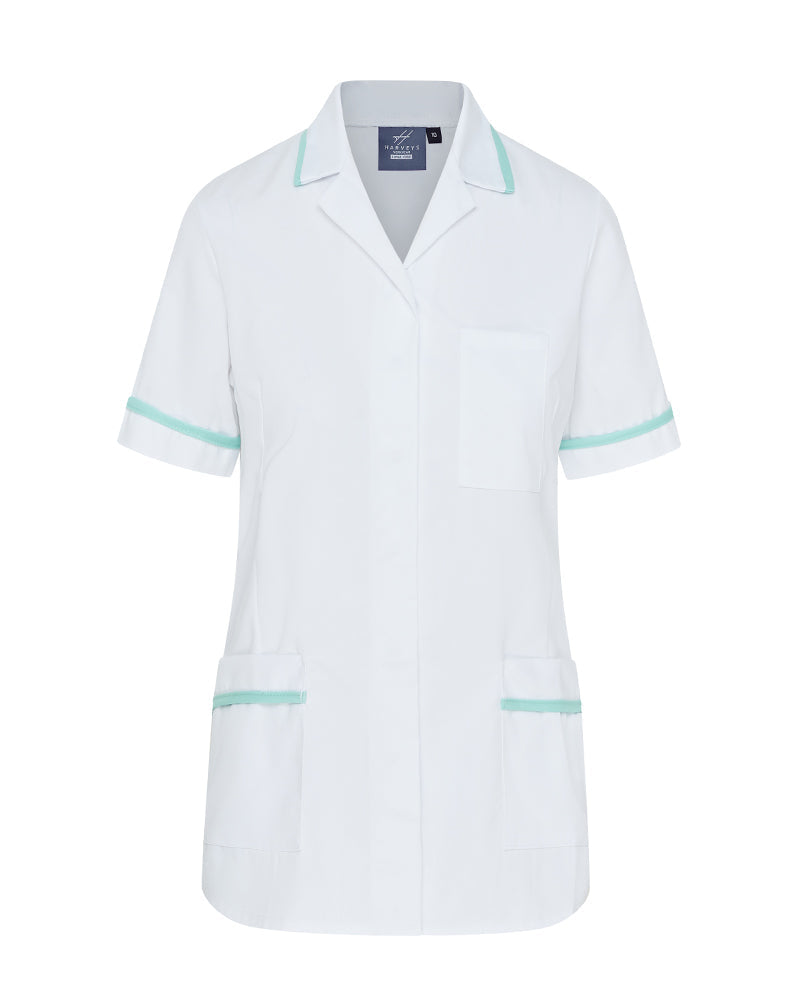 WOMEN'S NURSE TUNIC UNIFORM WITH CONCEALED STUD FASTEN