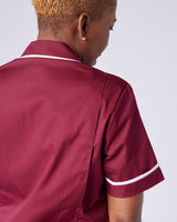 WOMEN'S NURSE TUNIC UNIFORM WITH CONCEALED STUD FASTEN