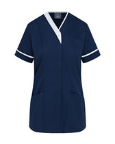 Harveys Women's Asymmetric V-Neck Nurse Tunic with Zip-Front