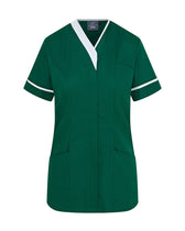 Harveys Women's Asymmetric V-Neck Nurse Tunic with Zip-Front