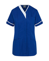 Harveys Women's Asymmetric V-Neck Nurse Tunic with Zip-Front