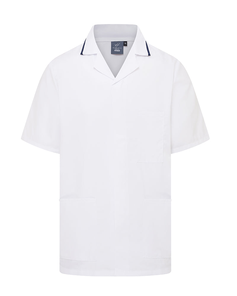 MEN'S NURSE TUNIC UNIFORM WITH CONCEALED STUD FASTEN