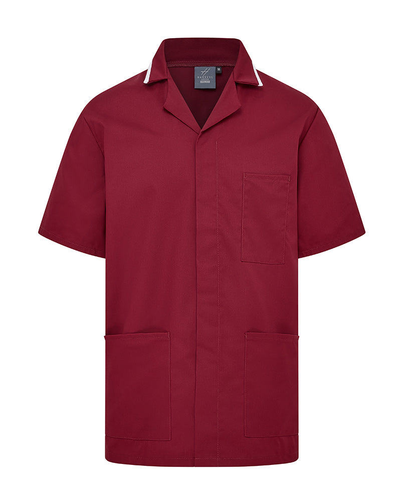MEN'S NURSE TUNIC UNIFORM WITH CONCEALED STUD FASTEN