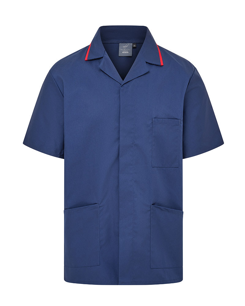 MEN'S NURSE TUNIC UNIFORM WITH CONCEALED STUD FASTEN