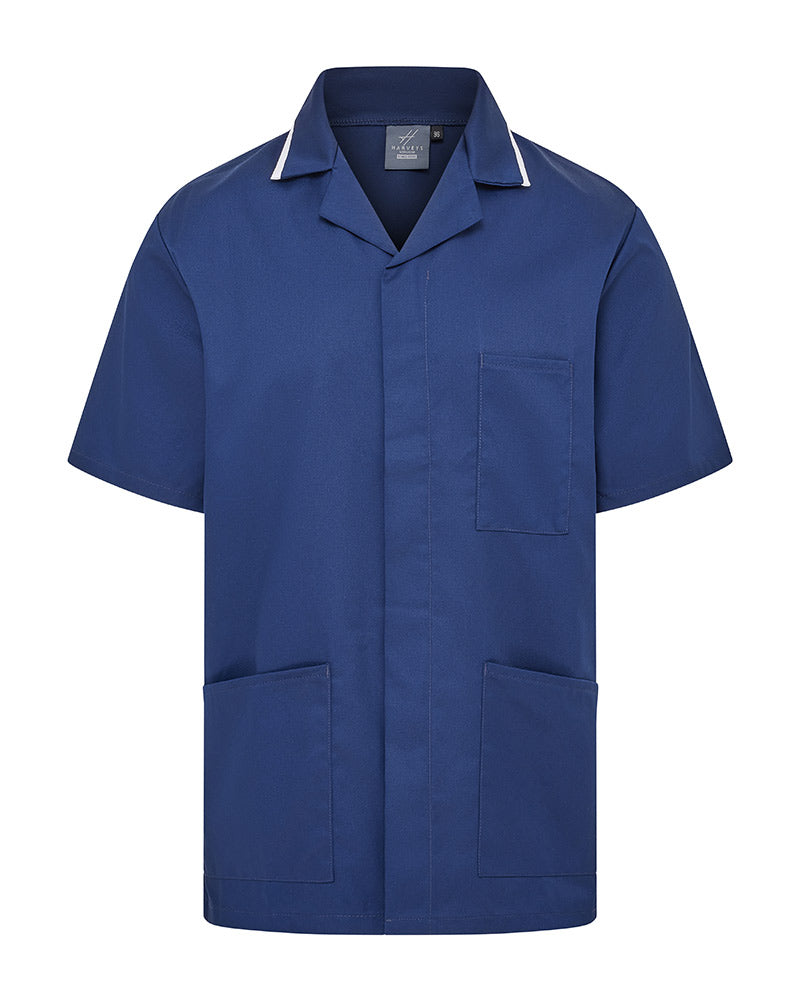 MEN'S NURSE TUNIC UNIFORM WITH CONCEALED STUD FASTEN
