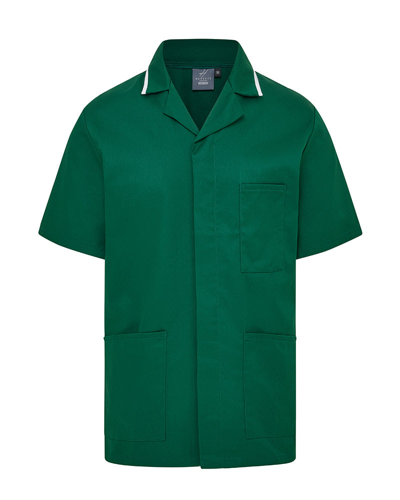 MEN'S NURSE TUNIC UNIFORM WITH CONCEALED STUD FASTEN