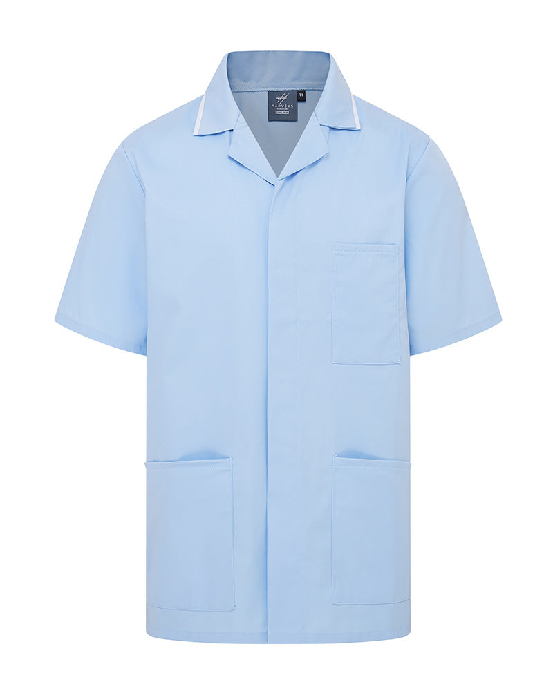 MEN'S NURSE TUNIC UNIFORM WITH CONCEALED STUD FASTEN