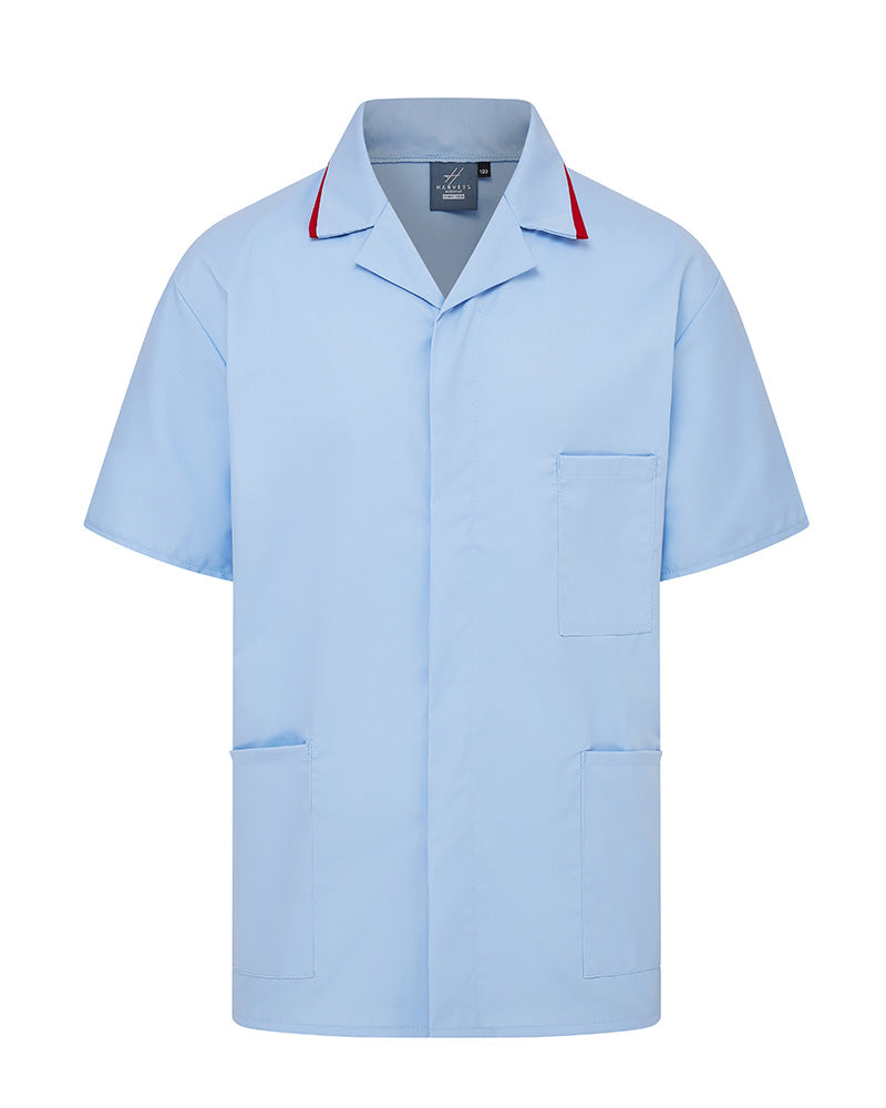 MEN'S NURSE TUNIC UNIFORM WITH CONCEALED STUD FASTEN