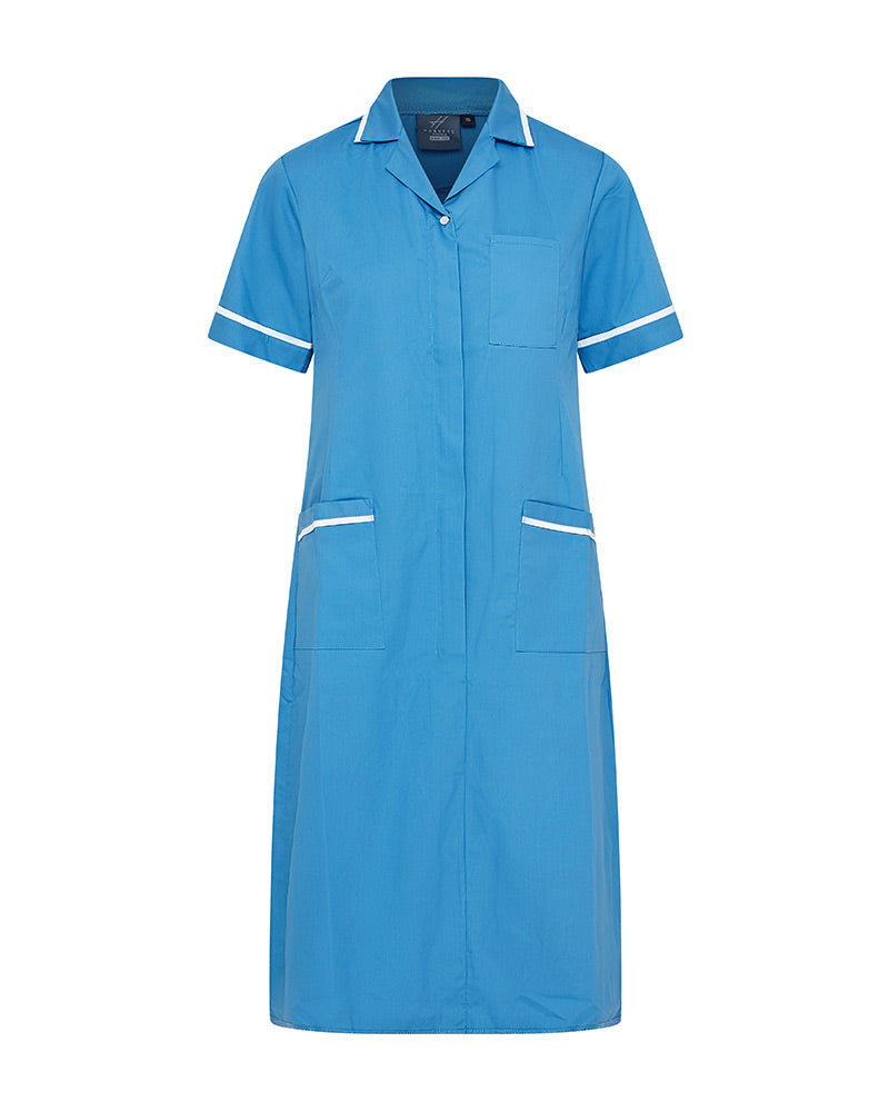 WOMEN'S NURSING DRESS UNIFORM WITH ZIP FRONT