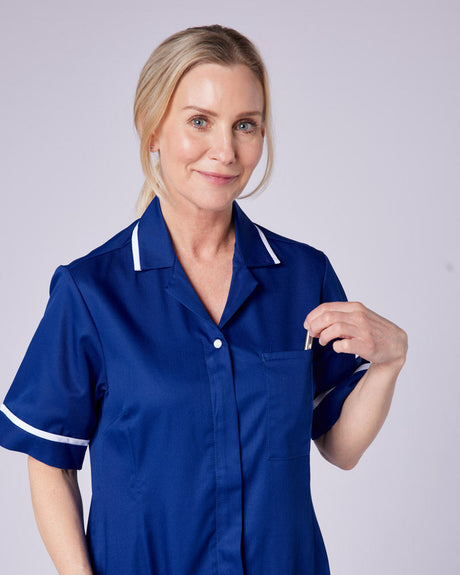 WOMEN'S NURSING DRESS UNIFORM WITH ZIP FRONT