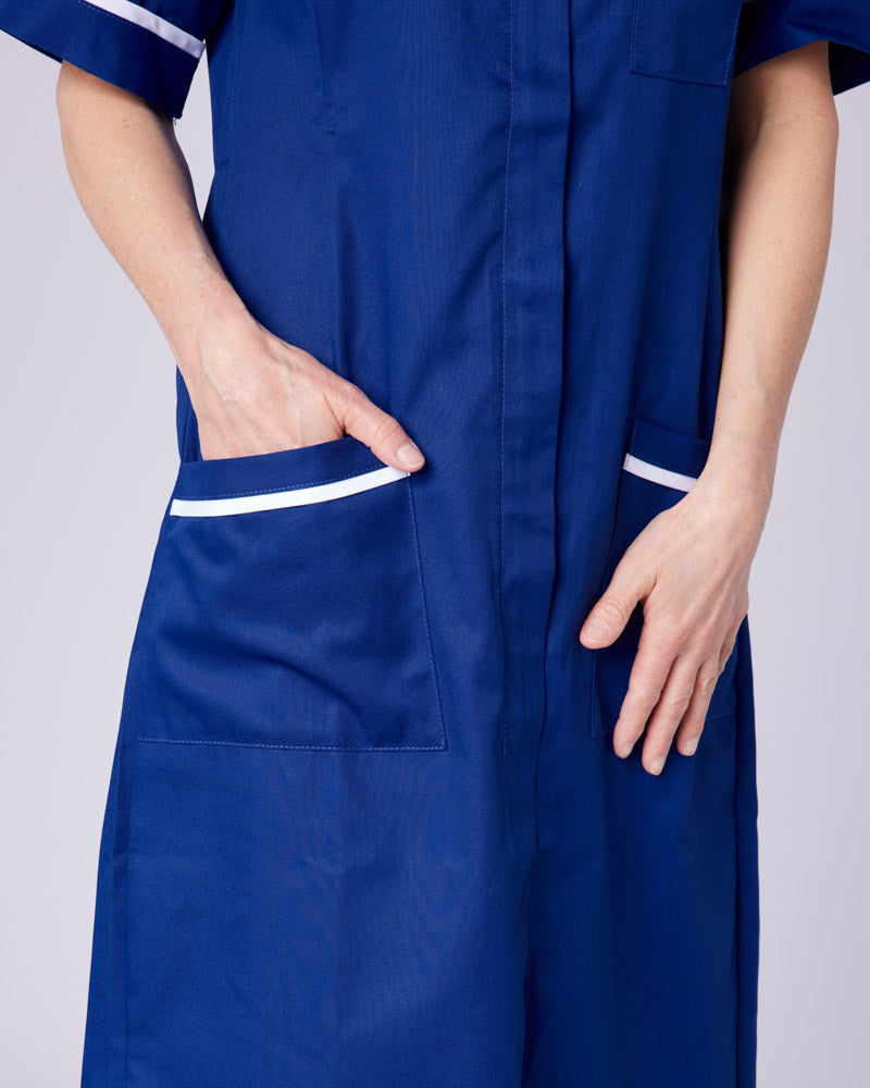 WOMEN'S NURSING DRESS UNIFORM WITH ZIP FRONT