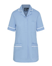 WOMEN'S ROUNDED COLLAR NURSE TUNIC UNIFORM WITH CONCEALED ZIP FASTEN