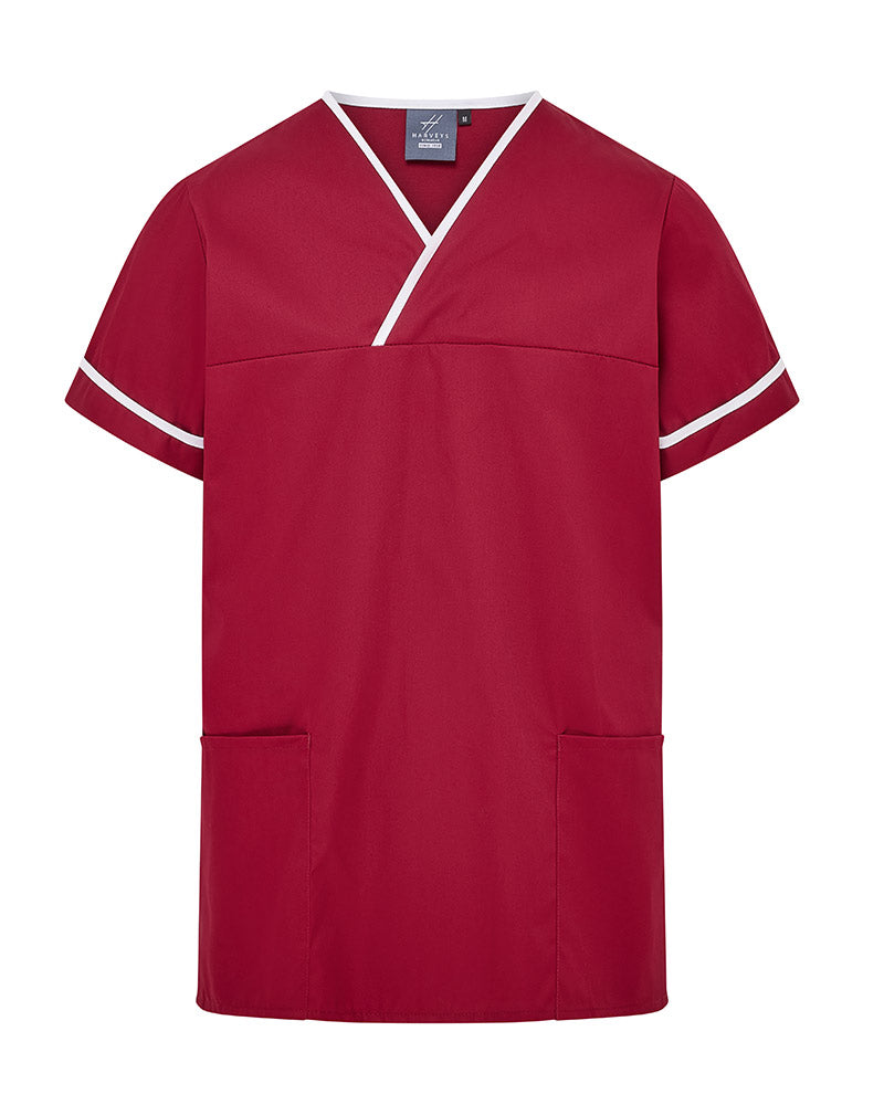UNISEX CONTRAST V-NECK HEALTHCARE AND HOSPITAL TUNIC UNIFORM