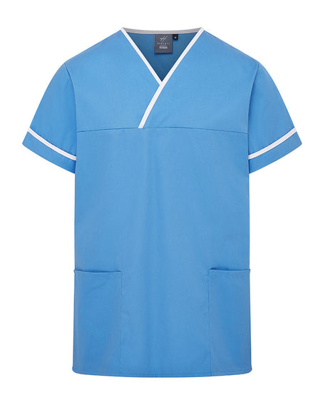 UNISEX CONTRAST V-NECK HEALTHCARE TUNIC