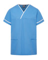 UNISEX CONTRAST V-NECK HEALTHCARE TUNIC