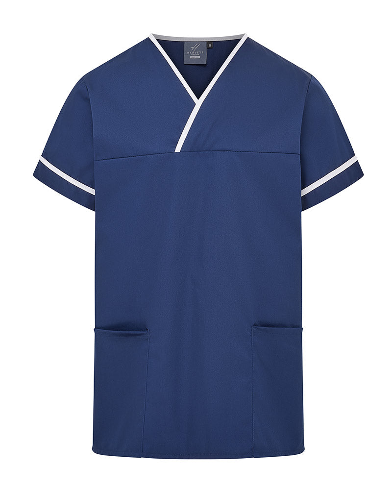 UNISEX CONTRAST V-NECK HEALTHCARE AND HOSPITAL TUNIC UNIFORM
