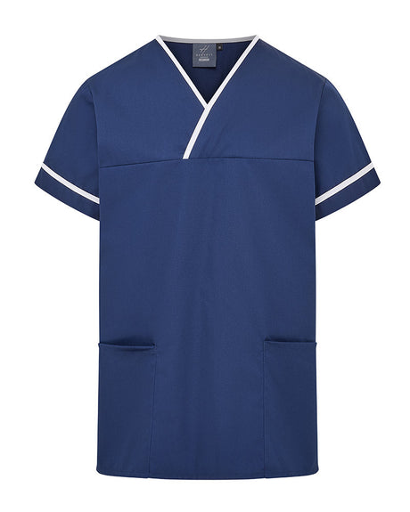 UNISEX CONTRAST V-NECK HEALTHCARE TUNIC