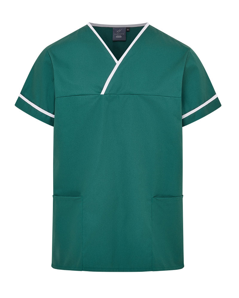 UNISEX CONTRAST V-NECK HEALTHCARE AND HOSPITAL TUNIC UNIFORM