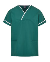 UNISEX CONTRAST V-NECK HEALTHCARE TUNIC