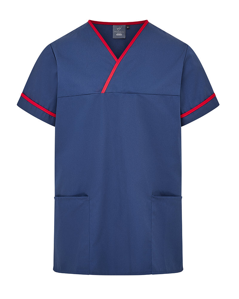 UNISEX CONTRAST V-NECK HEALTHCARE AND HOSPITAL TUNIC UNIFORM