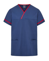 UNISEX CONTRAST V-NECK HEALTHCARE TUNIC