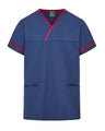 UNISEX CONTRAST V-NECK HEALTHCARE TUNIC