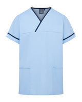 UNISEX CONTRAST V-NECK HEALTHCARE TUNIC