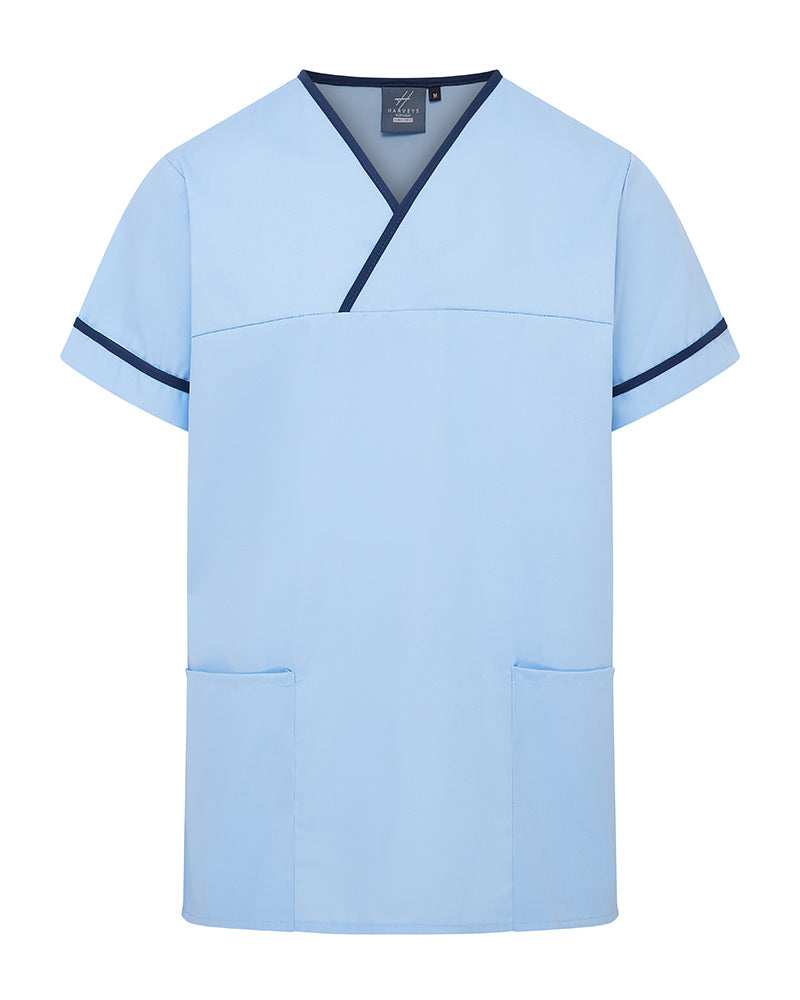 UNISEX CONTRAST V-NECK HEALTHCARE AND HOSPITAL TUNIC UNIFORM