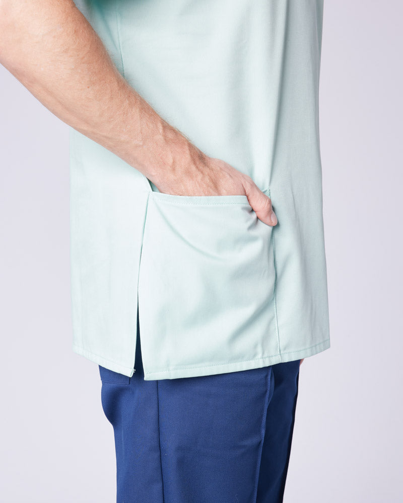 UNISEX CONTRAST V-NECK HEALTHCARE AND HOSPITAL TUNIC UNIFORM