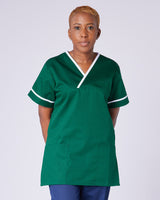 UNISEX CONTRAST V-NECK HEALTHCARE TUNIC
