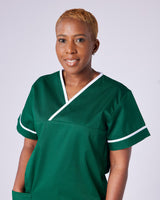 UNISEX CONTRAST V-NECK HEALTHCARE TUNIC