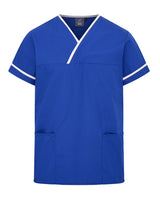 UNISEX LIGHTWEIGHT CONTRAST V-NECK HEALTHCARE TUNIC UNIFORM