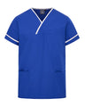 UNISEX LIGHTWEIGHT CONTRAST V-NECK HEALTHCARE TUNIC UNIFORM