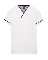 UNISEX LIGHTWEIGHT CONTRAST V-NECK HEALTHCARE TUNIC UNIFORM