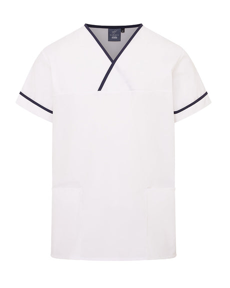 UNISEX LIGHTWEIGHT CONTRAST V-NECK HEALTHCARE TUNIC UNIFORM