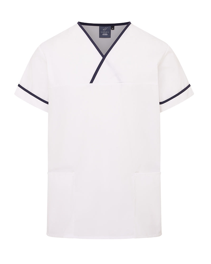 UNISEX LIGHTWEIGHT CONTRAST V-NECK HEALTHCARE TUNIC UNIFORM