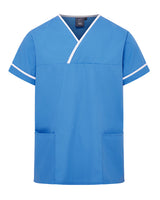 UNISEX LIGHTWEIGHT CONTRAST V-NECK HEALTHCARE TUNIC UNIFORM