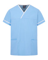 UNISEX LIGHTWEIGHT CONTRAST V-NECK HEALTHCARE TUNIC UNIFORM