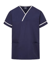 UNISEX LIGHTWEIGHT CONTRAST V-NECK HEALTHCARE TUNIC UNIFORM